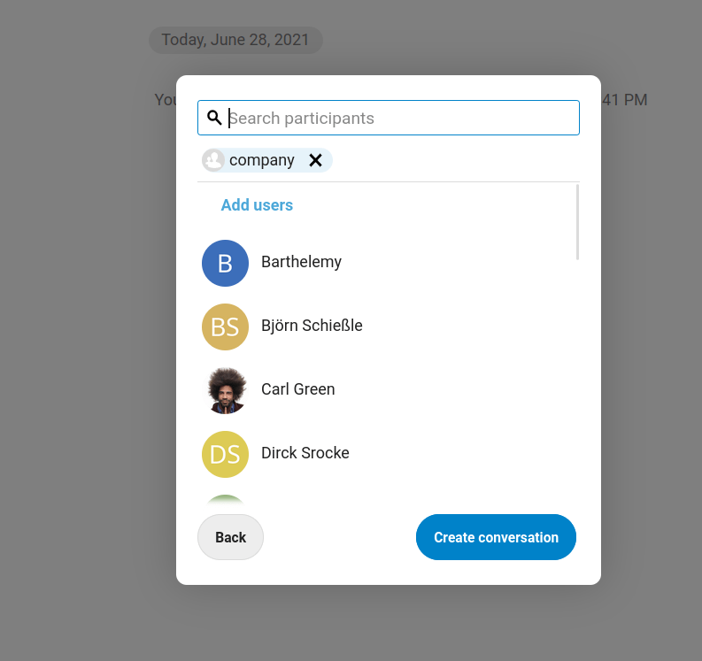 Talk-Button-in-der-Menueleiste